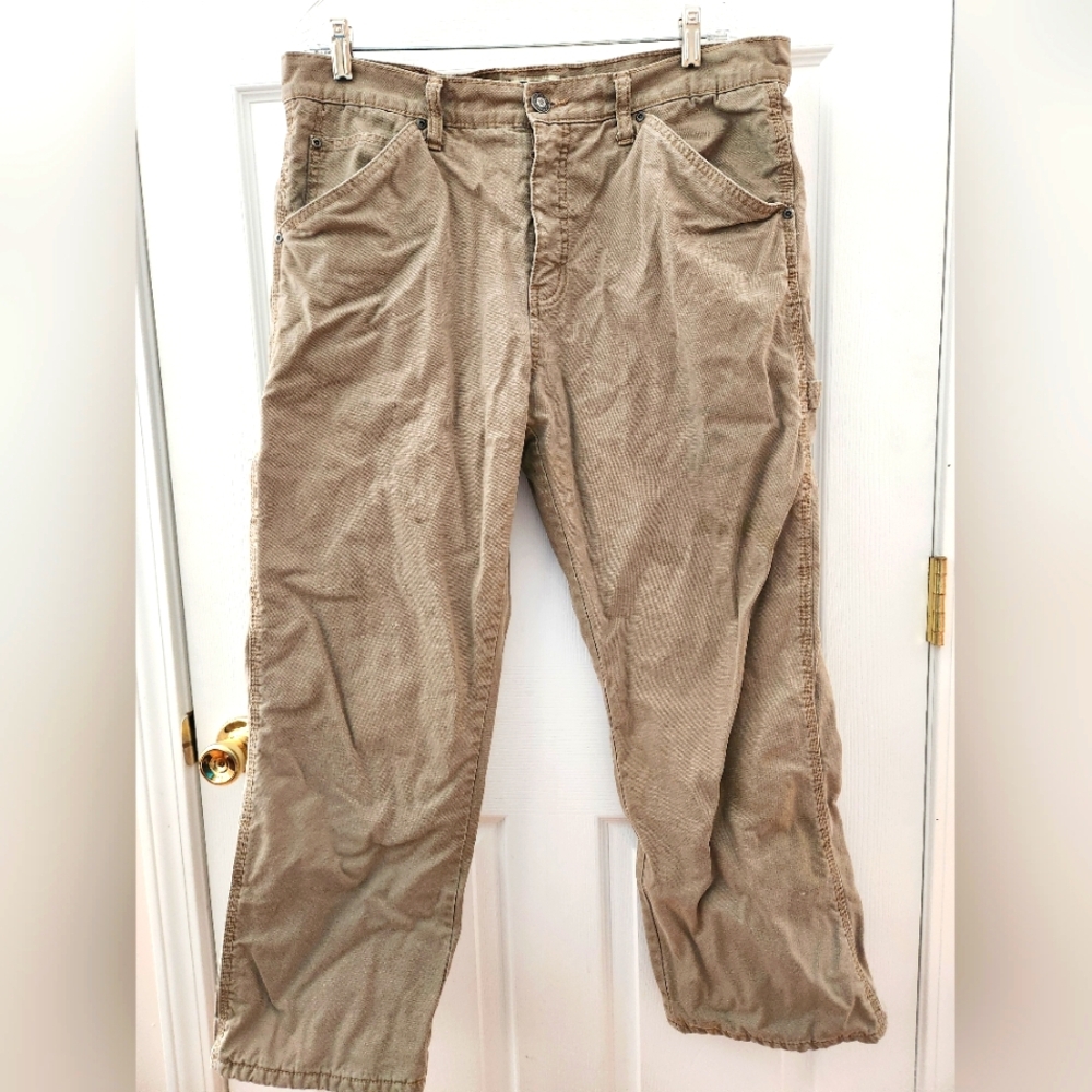 Schmidt Workwear fleece lined carpenter pants, sz 36x30